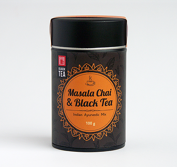 Masala Chai α Black Tea v dárkové dóze Kovová dóza