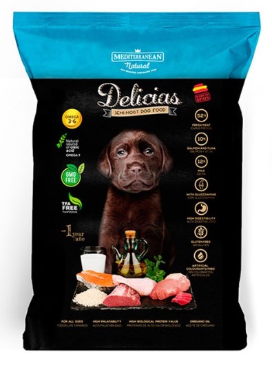 Mediterranean delicias - polovlhké krmivo štěně 800g eMazel-cz