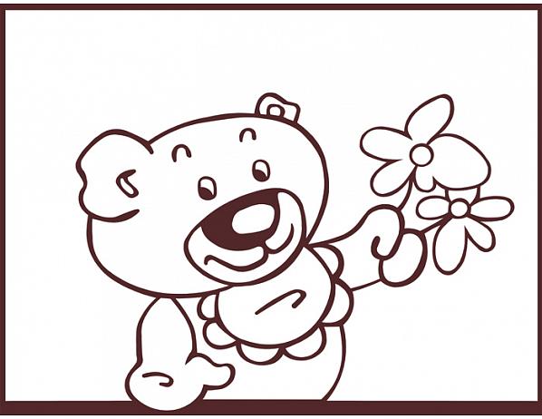 Samolepící dekorace Medvídek Nibowaka - Jana Vondrušová