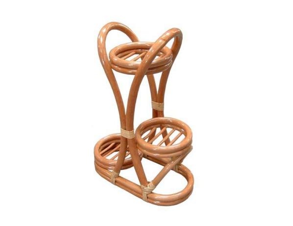 Ratanový stojan na 3 květiny-světlý Ratan-klub