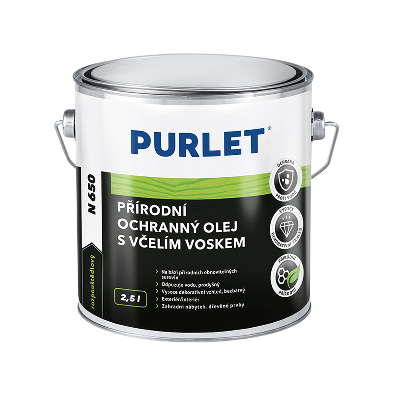 PURLET N650 Olej na dřevo s včelím voskem 2