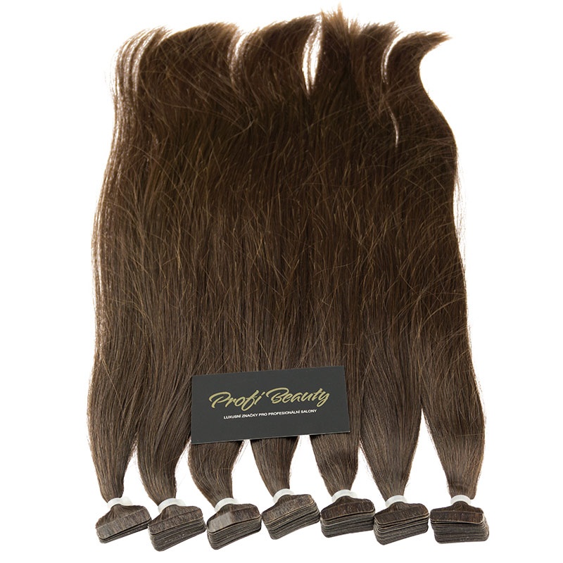 NANOTAPE - Středoevropské PANENSKÉ - světlý kaštan - 6 ProfiBeauty-cz