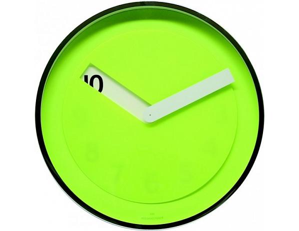 Nástěnné hodiny Twins 08 green 30cm DESIGNOVÉ HODINY