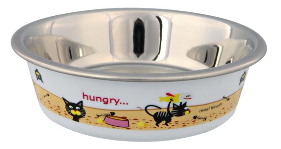 Nerezová miska s plastovým barevným obalem 0