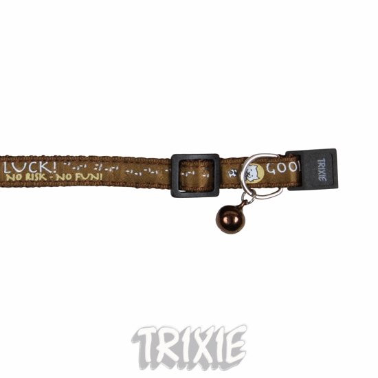 Obojek pro kočku semišový s ozdobou eMazel-cz