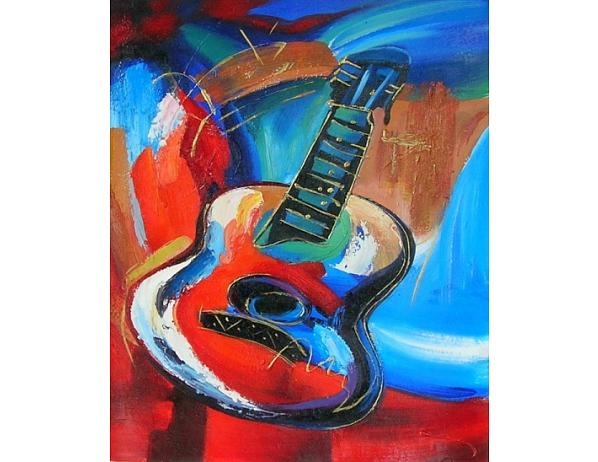 Obraz - Barevná kytara 100PA