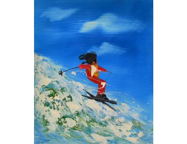 Obraz - Horský lyžař 100PA