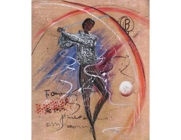 Obraz - Hráč golfu 100PA