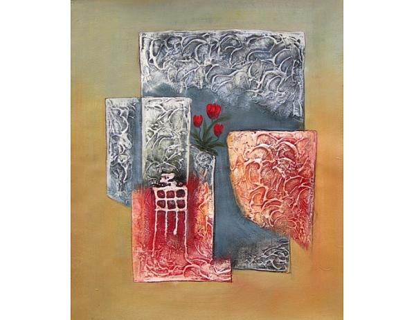 Obraz - Kytička na stříbře 100PA