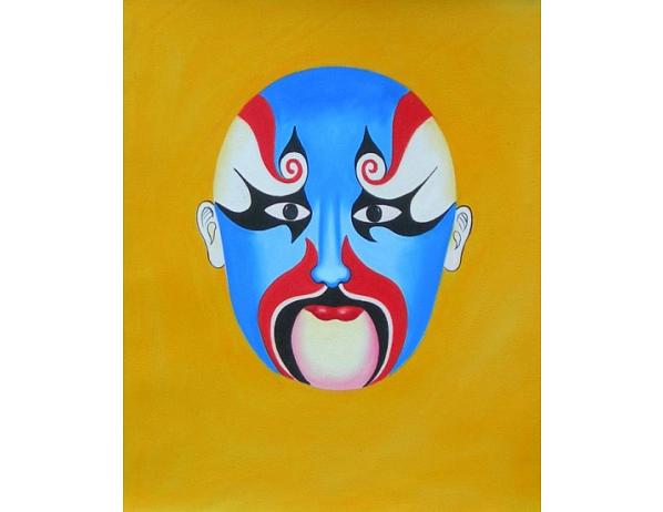 Obraz - Modrá maska 100PA