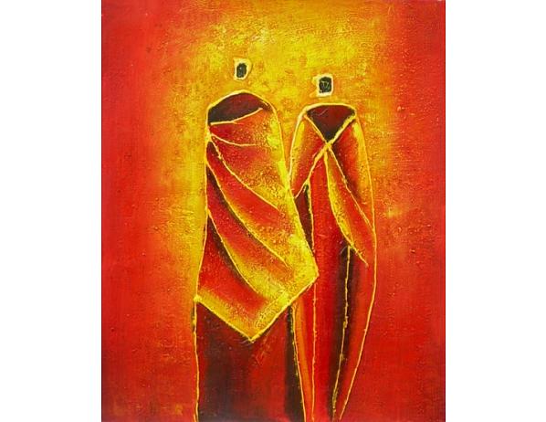 Obraz - Oranžoví mniši 100PA