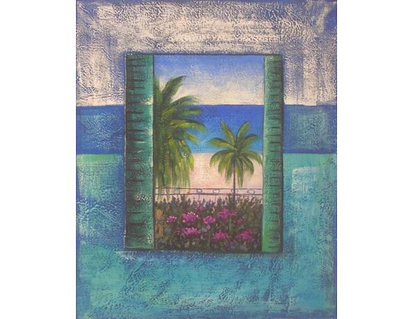 Obraz - Pláž v rámu 100PA