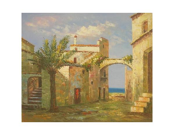 Obraz - Slunečné nádvoří 100PA