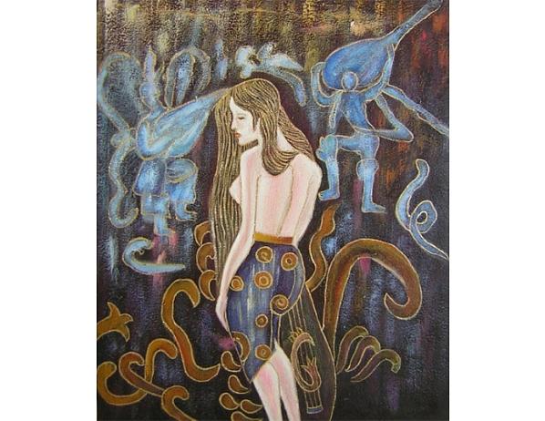 Obraz - Zamyšlená tanečnice 100PA