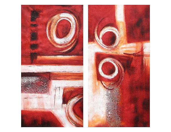 Obrazy - Červená abstrakce 100PA