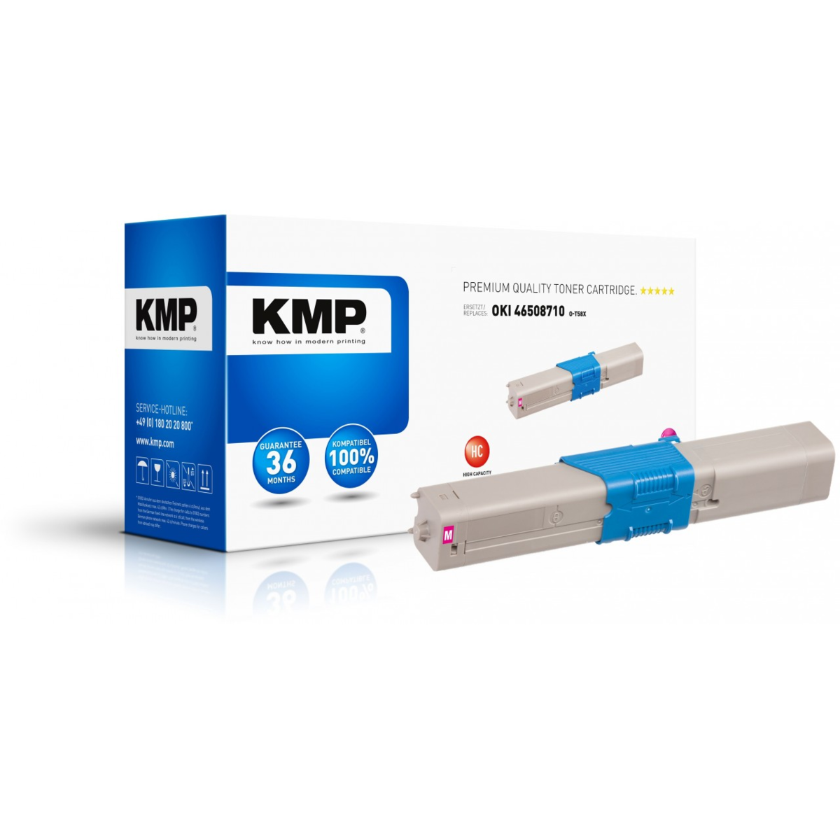 Kompatibilní KMP KMP  toner OKI 46508714 (Purpurový) KMP