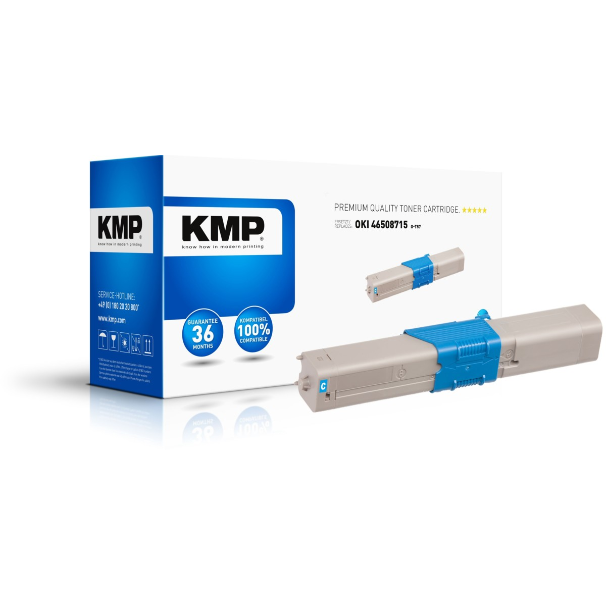 Kompatibilní KMP KMP  toner OKI 46508715 (Azurový) KMP
