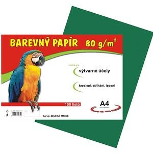 Papír barevný A4 100ks 80g tmavě zelený Papermax-cz