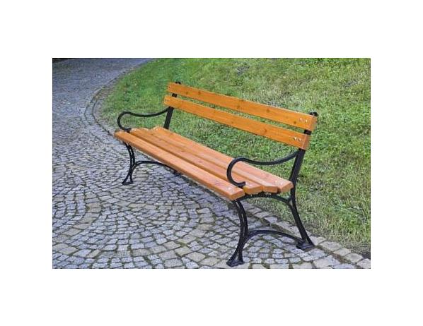 Parková lavice s područkami Rojaplast