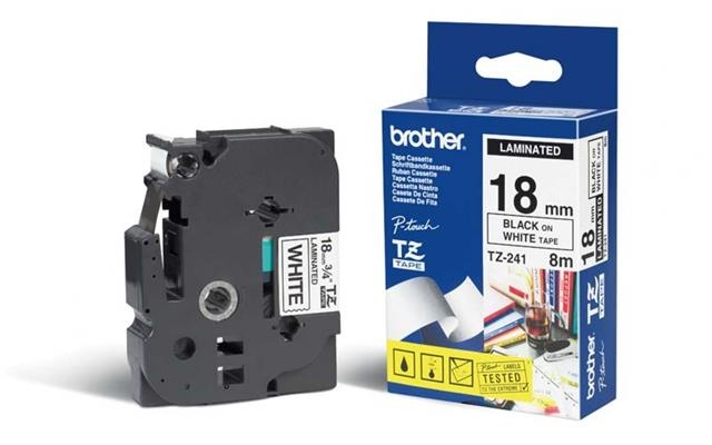 Páska Brother TZ-241 (Černý tisk/bílý podklad) Tonery Náplně