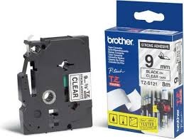 Páska Brother TZ-S121 (Černý tisk/průsvitný podklad) Tonery Náplně