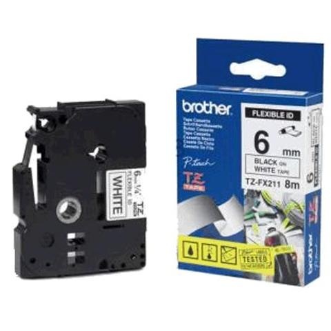 Páska Brother TZE-FX211 (Černý tisk/bílý podklad) Tonery Náplně