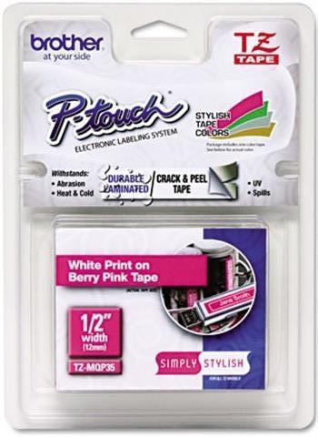 Páska Brother TZE-MQP35 - originální (Bílý tisk/růžový poklad) Brother