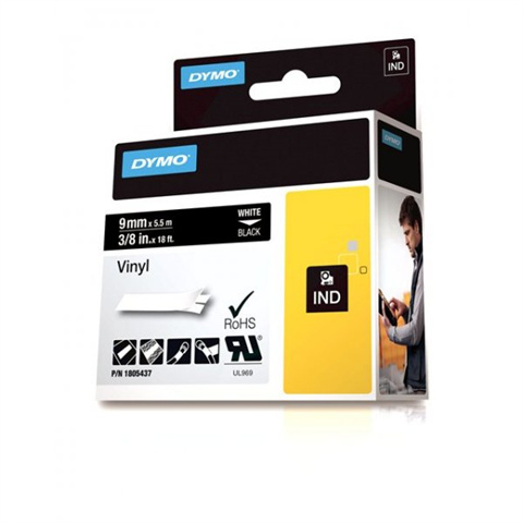 Páska Dymo 1805437 - originální (Bílý tisk/černý podklad) DYMO