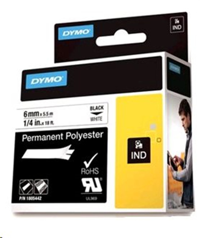 Páska Dymo 1805442 (Černý tisk/bílý podklad) Tonery Náplně