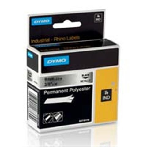 Páska Dymo 18760 (Černý tisk/metalický podklad) RHINO permanentní Tonery Náplně