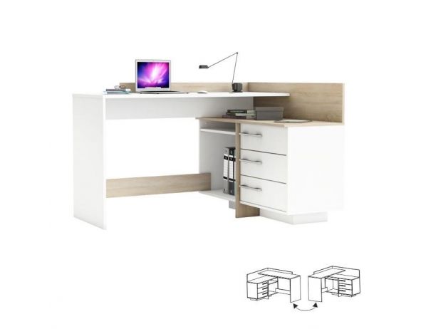 TEMPO KONDELA  Rohový PC stůl TALE