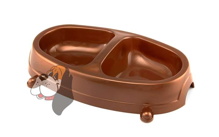 Plastová miska dvojitá 2x0