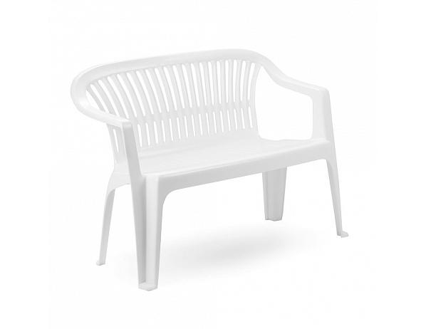 BIBL Brno sro  Plastová zahradní lavice Diva bílá BIBL Brno sro