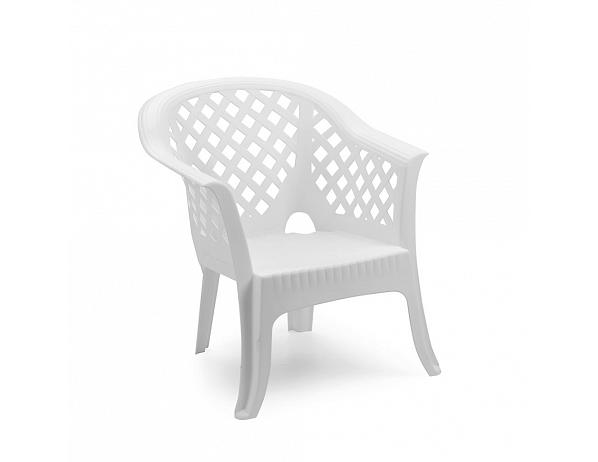 BIBL Brno sro Plastové zahradní křeslo Lario bílé BIBL Brno sro