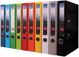 Pořadač pákový A4 8cm žlutý omyvatelný Magic Colors 337.05 Papermax-cz