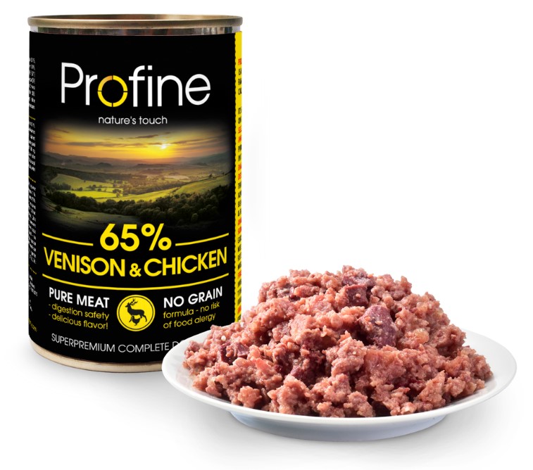Profine pure meat venison & chicken 400g (3+1 zdarma) eMazel-cz