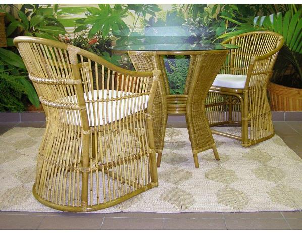 Ratan-klub  Ratanová jídelní souprava ISABEL - světlá Ratan-klub