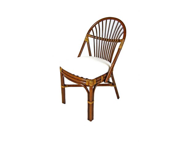 Ratan-klub  ratanová jídelní židle BALI - tmavá Ratan-klub