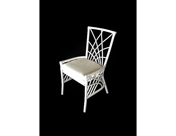 Ratan-klub  Ratanová jídelní židle SARA - bílý ratan Ratan-klub