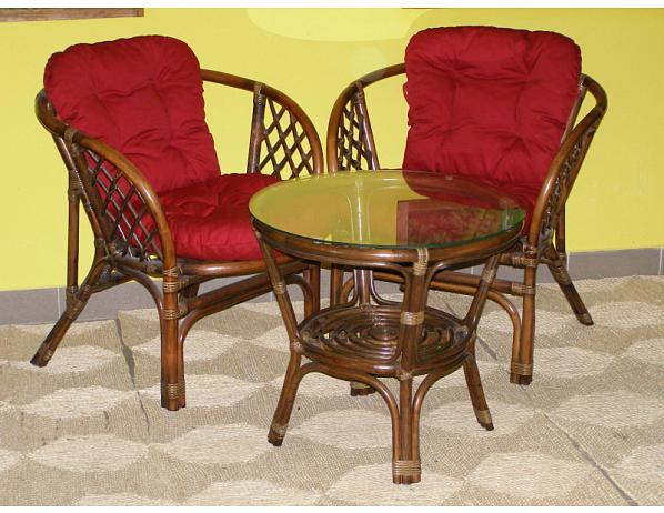 Ratan-klub  Ratanová sedací souprava BAHAMA tmavá Ratan-klub