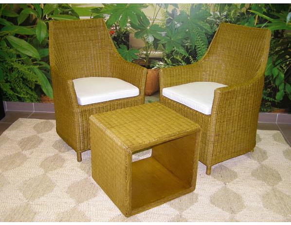 Ratan-klub  Ratanová sedací souprava DENNY - světlá Ratan-klub