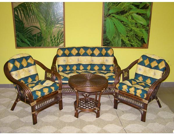 Ratan-klub  Ratanová sedací souprava JANEIRO tmavá Ratan-klub