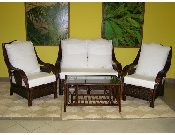 Ratan-klub  Ratanová sedací souprava KERIN - tmavá Ratan-klub