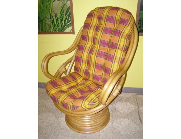 Ratan-klub  Ratanové houpací křeslo LINDA - světlé Ratan-klub