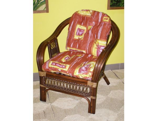 Ratan-klub  Ratanové křeslo JANEIRO tmavé Ratan-klub