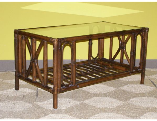 Ratan-klub  Ratanový obývací stolek UNIVERSAL - tmavý Ratan-klub