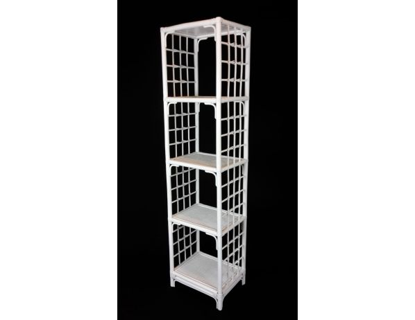 Ratan-klub  Ratanový regál malý - bílý ratan Ratan-klub