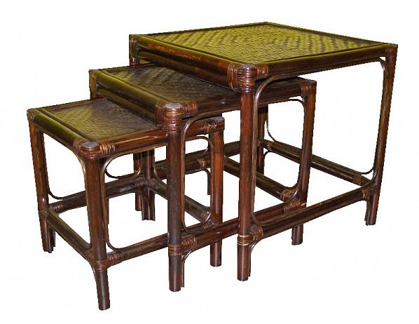 Ratan-klub Ratanový stolek hranatý - tmavý Ratan-klub