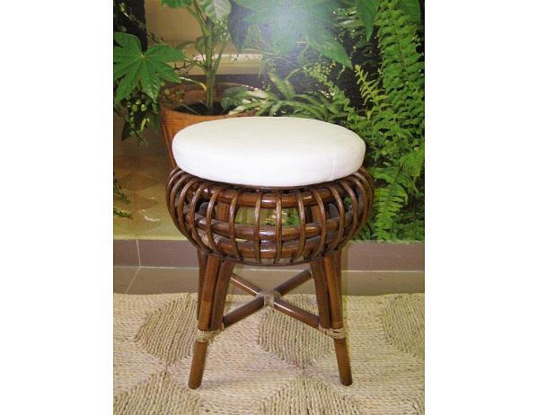 Ratan-klub  Ratanový taburet - tmavý Ratan-klub