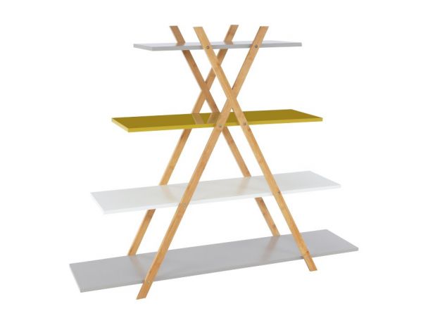 TEMPO KONDELA  Regál s barevnými policemi JENSEN 0000191796 TEMPO KONDELA